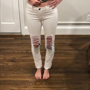 Wild fox white jeans